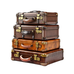 luggage isolated on transparent or white background
