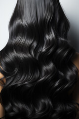 Fototapeta premium Schwarze Haare