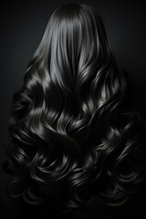 Fototapeta premium Schwarze Haare