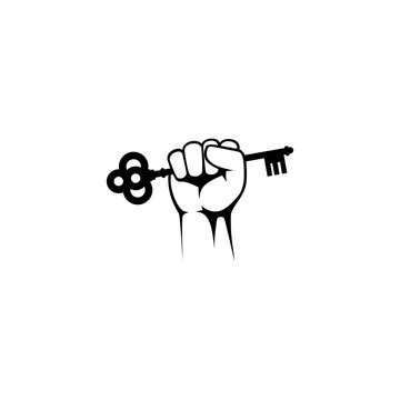 recommend clip art: Hand house key icon isolated on transparent background