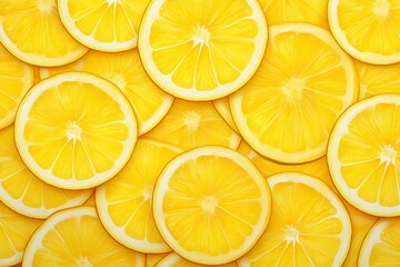 Background with lemon slices. Generative AI