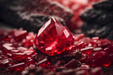 Ruby Radiance: The Passionate Red Splendor of Love and Vitality