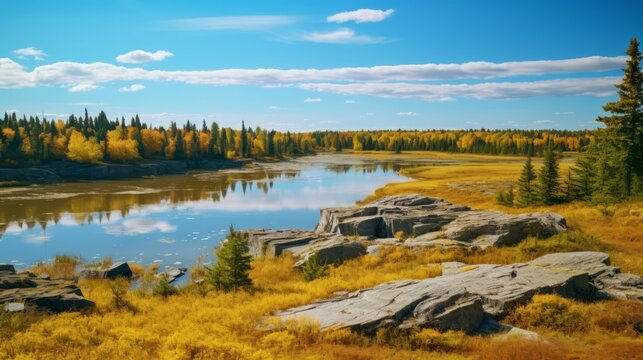 Manitoba, focusing on its unique geographical features