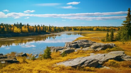 Manitoba, focusing on its unique geographical features.