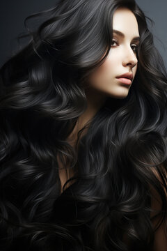 Schwarze Haare