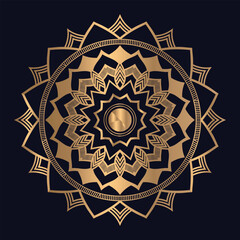 Arabic and islamic decorative mandala art for illustration icon vector
