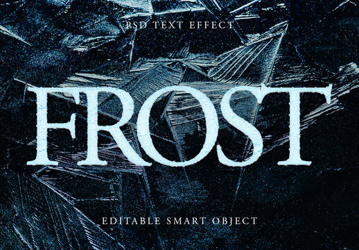 Frost and Ice Text Effect
