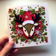 Christmas card design.