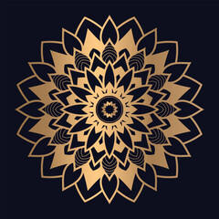 Arabic and islamic decorative mandala art for illustration icon vector