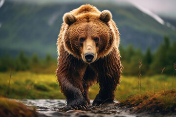 Brown bear in the wild
