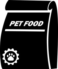 Naklejka premium Food bag icon