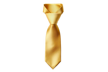 Golden Tie Elegance on a transparent background.