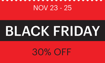 Black Friday banner.