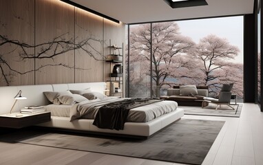 Contemporary Bedroom Bed