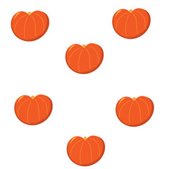 orange pumpkin pattern on white background