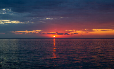 Sunset in Thassos Island Greece 