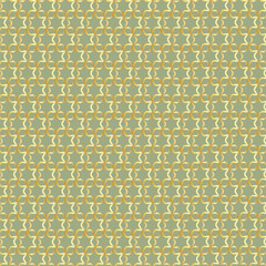 Abstract golden vector geometric seamless pattern. Traditional oriental ornament with outline stars, mesh, grid, flower silhouettes. Elegant repeat geo design.