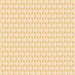 Abstract golden vector geometric seamless pattern. Traditional oriental ornament with outline stars, mesh, grid, flower silhouettes. Elegant repeat geo design.