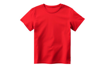 Red T-Shirt Style on a transparent background.
