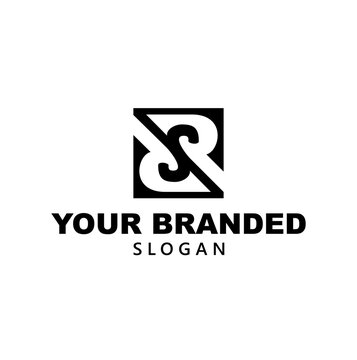 RSR alphabet vector art design logo