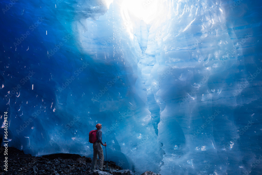 Wall mural ice grotto