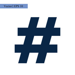 hashtag icon logo design template illustration in trendy style
