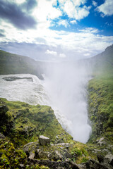 spectacular Gullfoss waterfall in Iceland