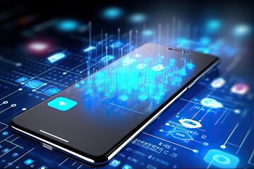 Modern smartphone representing the convergence of cutting-edge technologies