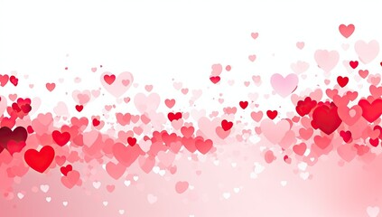 Fototapeta na wymiar valentines day background with hearts Generative AI