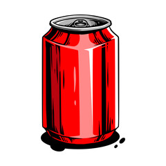 soft drink vector illustration with white background