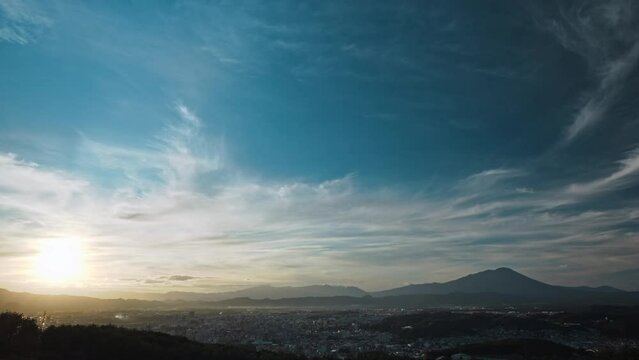 岩山展望台からの盛岡の景色
