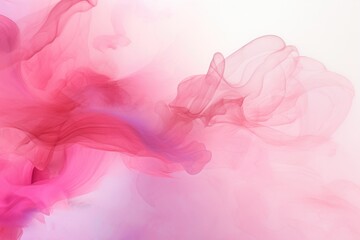 Pink background composed of abstract smoke shapes