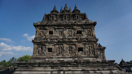 View of Plaosan Temple, also known as the "Plaosan Complex", one of the Buddhist temples located in Bugisan village. Klaten, Indonesia