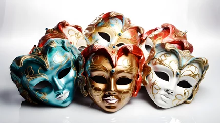 Keuken spatwand met foto Venetian carnival mask © Kateryna Kordubailo