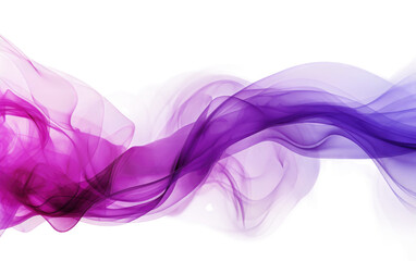 Abstract Smoke Art in Vibrant Purple on Transparent background