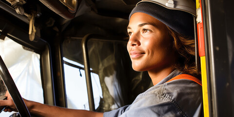 portrait of Dredge Operator, who Operate dredge to remove sand, gravel, or other materials from lakes, rivers, or streams; and to excavate and maintain navigable channels in waterways - obrazy, fototapety, plakaty