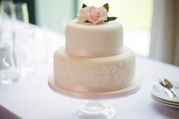 Obraz na płótnie Canvas Vintage Wedding Cake on the table