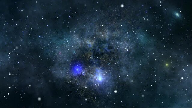 Infinite Universe. Space background. Exploration of Universe
