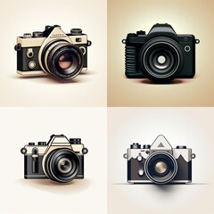 various minimalistic camera icons 