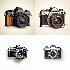various minimalistic camera icons 