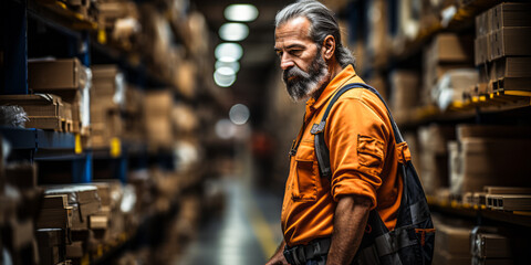 Warehouse Worker Roams for Inventory Supervision