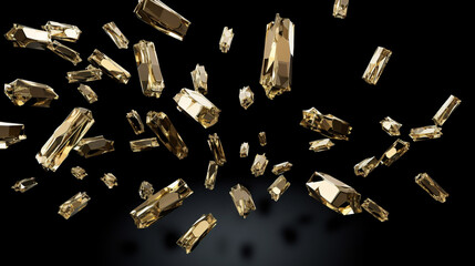 gold falling from the sky Generative AI