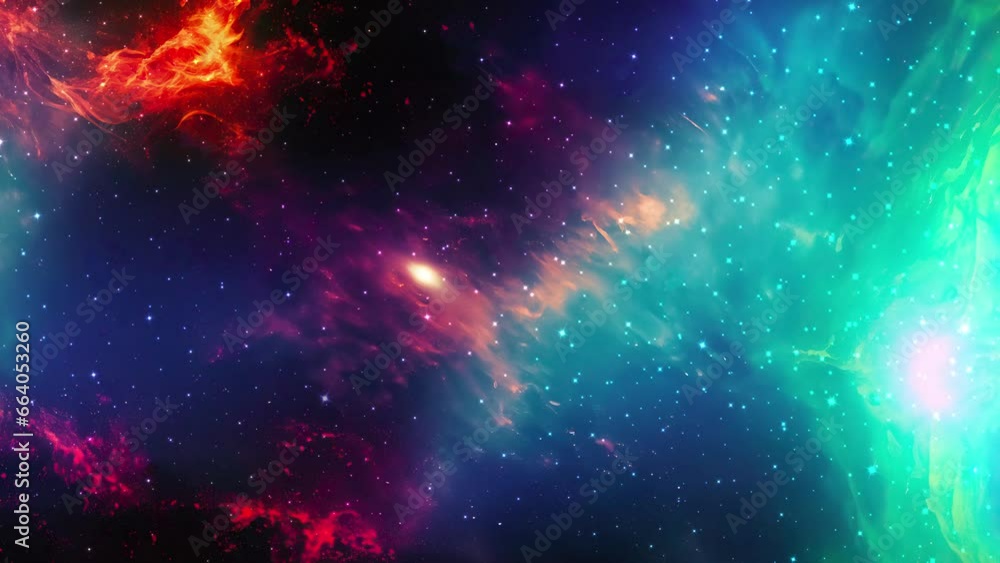 Wall mural galaxy and nebula. abstract space background. endless universe with stars and galaxies in outer spac