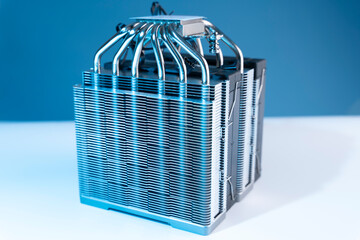 Computer fan. modern powerful cooler for cooling the CPU
