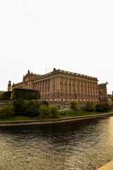 Fototapeta na wymiar the palace Parlamento Sueco
