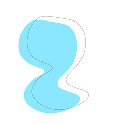 Abstract shape png clipart, transparent background, abstract shape, organic shape, shape, abstract, and white backgrounds