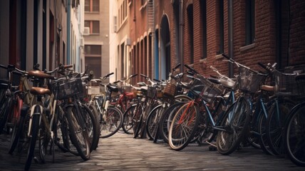 bicycles, showcasing various types of bicycles, bike lanes, and cycling as a mode of transportation