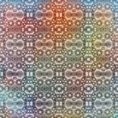 Infinity bond seamless pattern inspired by biology and cells