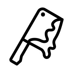 Bloody Butcher icon on White Background. Halloween line icons collection. Vector illustration.