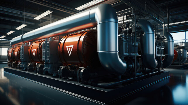 MVR evaporative condenser integrated machine at factory.